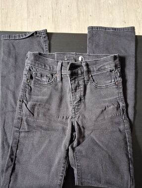 Levi's Washed Out Black Stretch Jeans Size 25